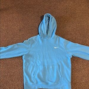 Nike Blue Pullover Sweater with Swoosh Logo